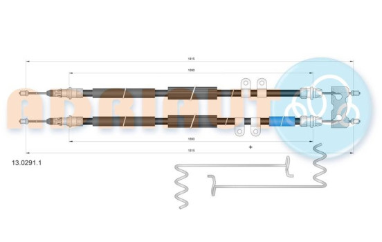 Dra vajer, parkeringsbroms