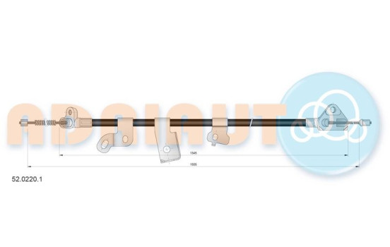 Dra vajer, parkeringsbroms