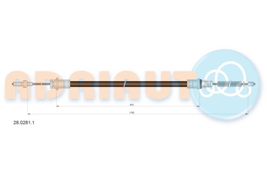 Dra vajer, parkeringsbroms