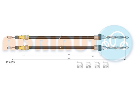 Dra vajer, parkeringsbroms