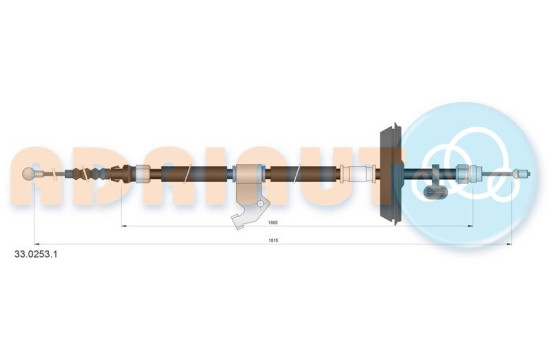 Dra vajer, parkeringsbroms