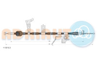 Dragkabel, parkeringsbroms