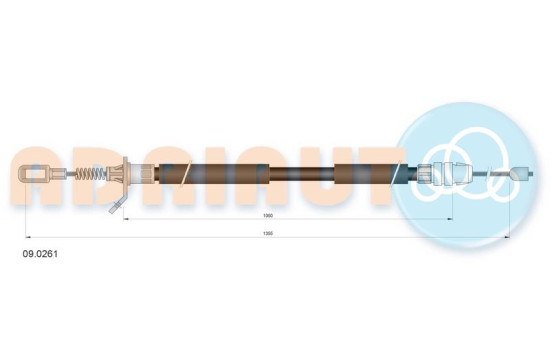 Dragkabel, parkeringsbroms