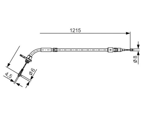 Dragkabel, parkeringsbroms, bild 5