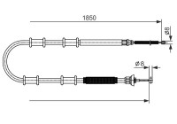 Dragkabel, parkeringsbroms