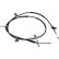 Vajer, parkeringsbroms BHC-2089 Kavo parts, miniatyr 2