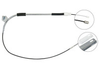 Vajer, parkeringsbroms K10001 ABS