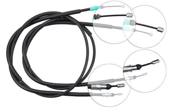 Vajer, parkeringsbroms K10765 ABS