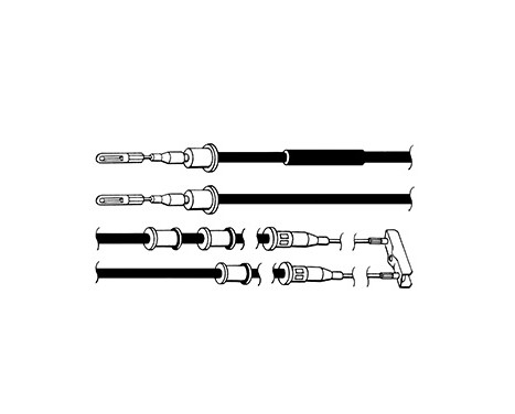 Vajer, parkeringsbroms K11305 ABS, bild 2