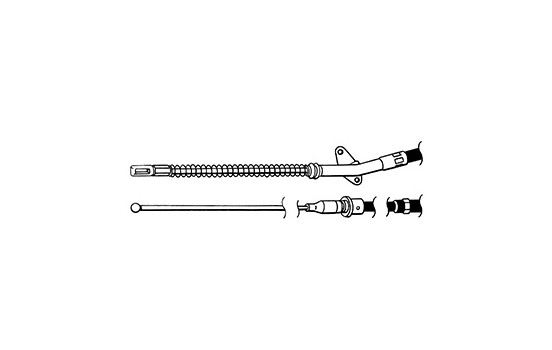 Vajer, parkeringsbroms K11317 ABS, bild 2