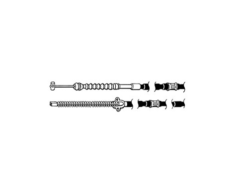 Vajer, parkeringsbroms K12718 ABS, bild 2