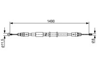 Vajer, parkeringsbroms