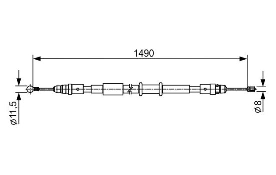 Vajer, parkeringsbroms