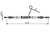 Vajer, parkeringsbroms