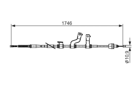 Vajer, parkeringsbroms