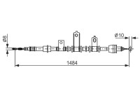 Vajer, parkeringsbroms
