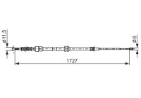 Vajer, parkeringsbroms