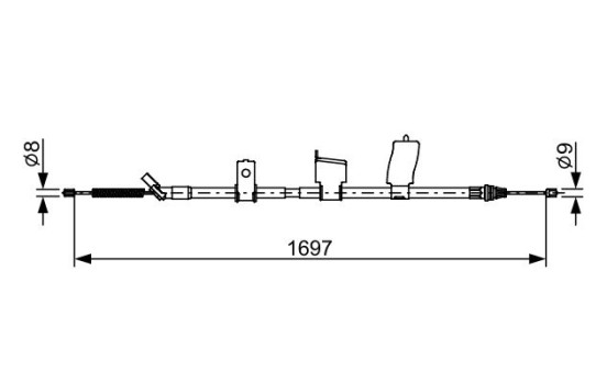 Vajer, parkeringsbroms