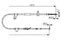Vajer, parkeringsbroms