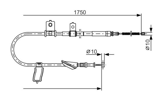 Vajer, parkeringsbroms