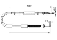 Vajer, parkeringsbroms