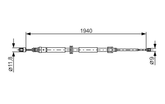 Vajer, parkeringsbroms