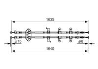 Vajer, parkeringsbroms