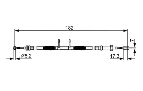 Vajer, parkeringsbroms