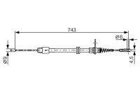 Vajer, parkeringsbroms