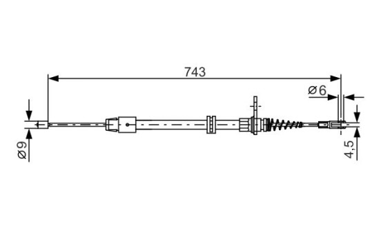 Vajer, parkeringsbroms