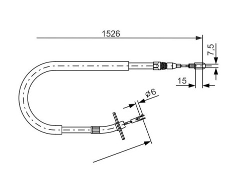 Vajer, parkeringsbroms