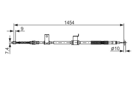 Vajer, parkeringsbroms