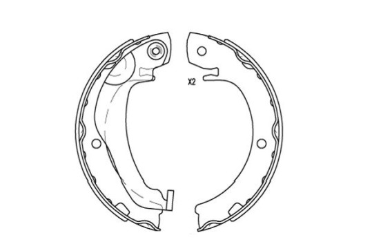 Bromsbackar KBS-9924 Kavo parts