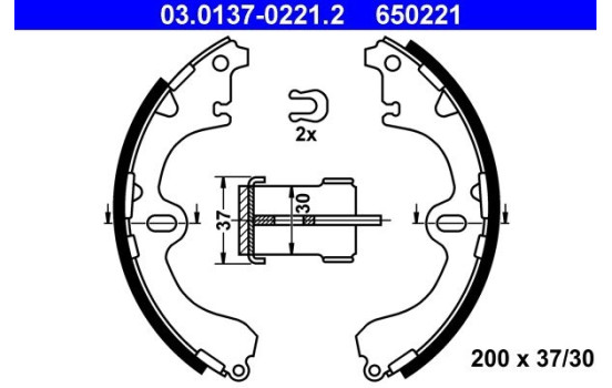 Bromsbackar, sats 03.0137-0221.2 ATE, bild 2