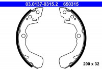 Bromsbackar, sats 03.0137-0315.2 ATE