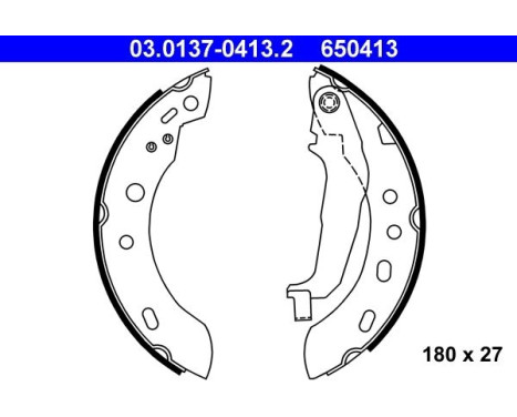 Bromsbackar, sats 03.0137-0413.2 ATE