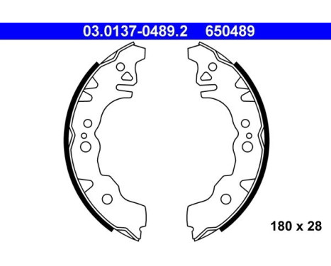 Bromsbackar, sats 03.0137-0489.2 ATE