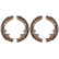 Bromsbackar, sats 40723 ABS, miniatyr 2