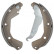 Bromsbackar, sats 9355 ABS