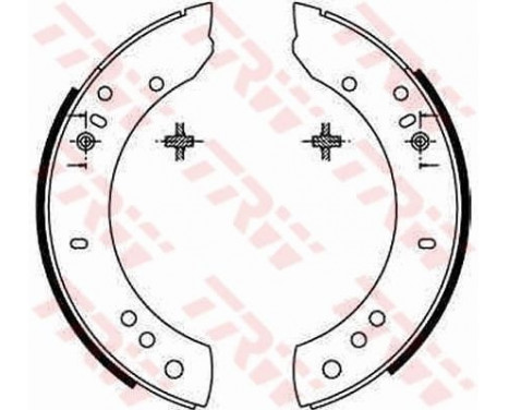 Bromsbackar, sats GS6082 TRW