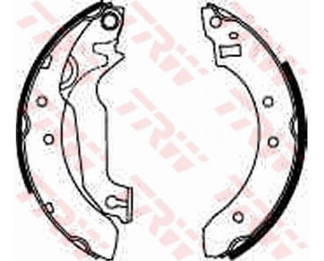 Bromsbackar, sats GS6227 TRW, bild 3