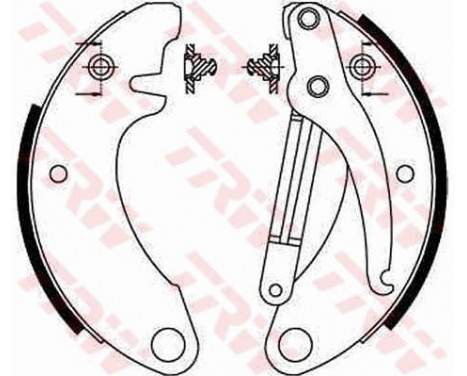 Bromsbackar, sats GS8052 TRW