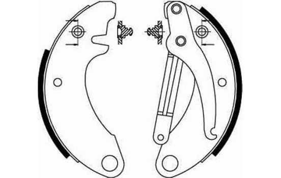 Bromsbackar, sats GS8052 TRW, bild 2
