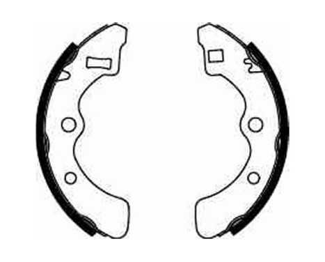 Bromsbackar, sats GS8085 TRW, bild 2