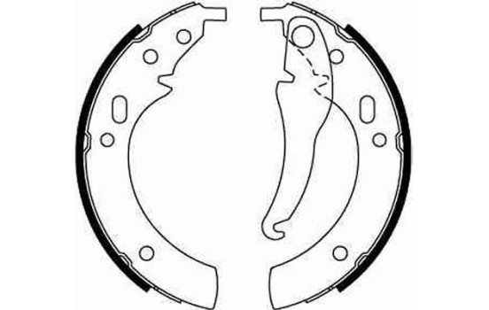 Bromsbackar, sats GS8094 TRW, bild 2