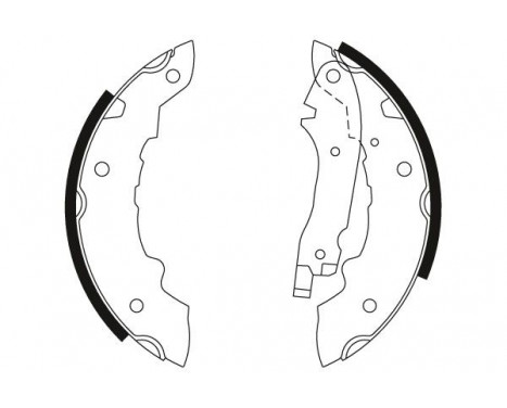 Bromsbackar, sats GS8099 TRW, bild 2