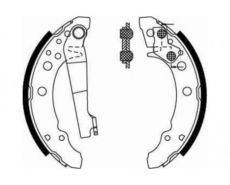 Bromsbackar, sats GS8166 TRW, bild 2