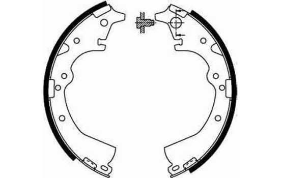 Bromsbackar, sats GS8184 TRW, bild 2