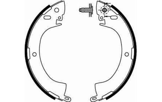 Bromsbackar, sats GS8185 TRW, bild 2