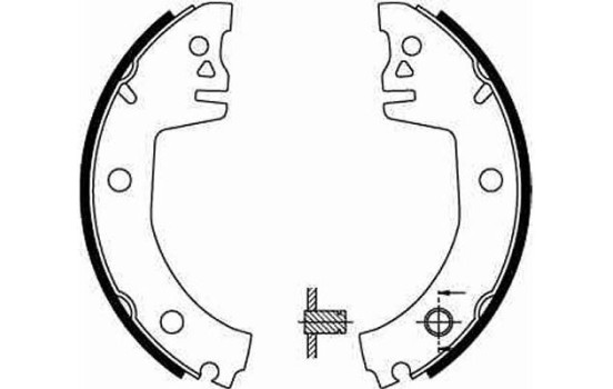 Bromsbackar, sats GS8300 TRW, bild 2